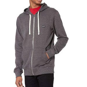 NWT Billabong Men's All Day Zip Fleece Hoodie